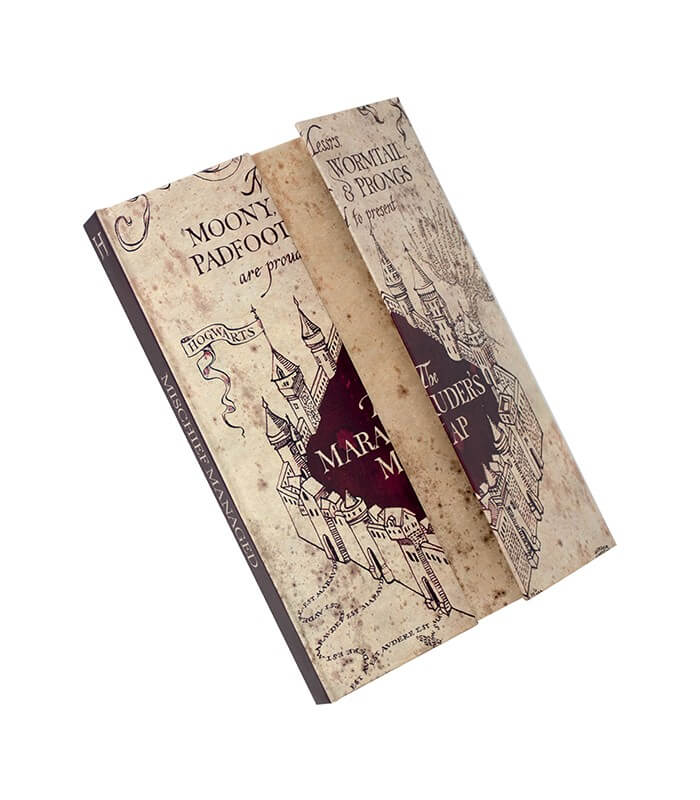 Carnet Magnétique Carte du Maraudeur Harry Potter