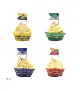 Set of 96 Hogwarts' houses Cupcakes decorations