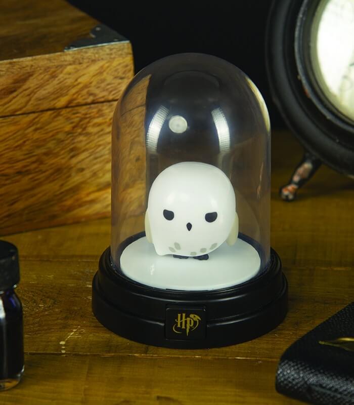 Mini Lampe sous cloche Harry Potter Hedwig - Boutique Harry Potter
