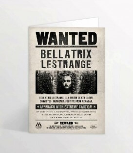 Carte de voeux lenticulaire Bellatrix Lestrange