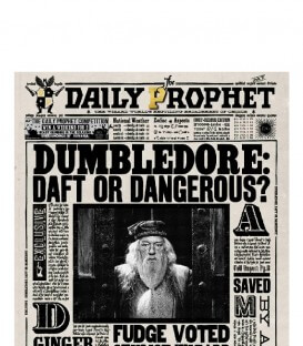 Carte de voeux lenticulaire Dumbledore