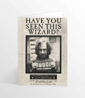 Carte de voeux lenticulaire Sirius Black Avez-vous vu ce sorcier,  Harry Potter, Boutique Harry Potter, The Wizard's Shop