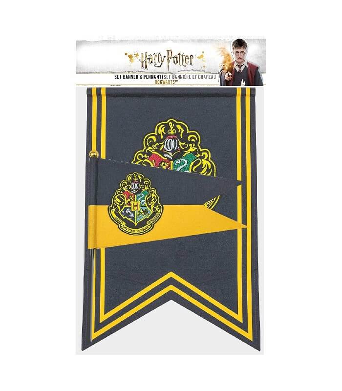 Harry Potter - Set bannière & drapeau Slytherin - Figurine-Discount