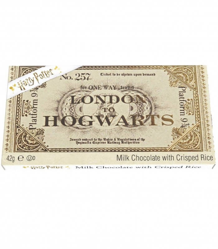 Ticket Poudlard  Express  en Chocolat Harry Potter