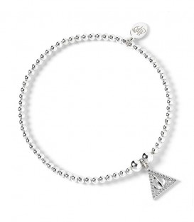 Deathly Hallows Bead Bracelet - 925th Silver with Swarovski Crystals - HP