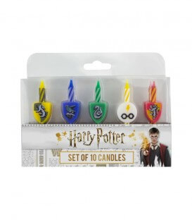 Set 10 bougies Anniversaire logo Harry potter,  Harry Potter, Boutique Harry Potter, The Wizard's Shop