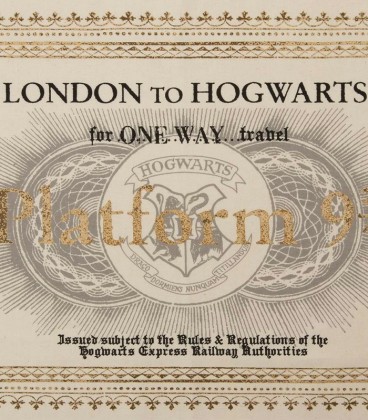 Hogwarts Ticket tea towel