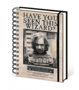 Carnet A5 3D Harry Potter Wanted Sirius Black