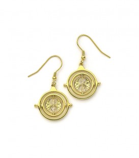 Boucles d’oreilles pendantes retourneur de temps en argent plaqué or ornées de cristaux Swarovski,  Harry Potter, Boutique Ha...