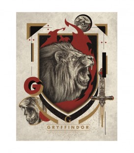 Gryffindor House Lithograph Poster Limited Edition