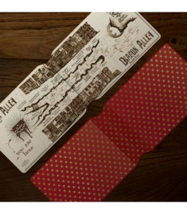 Porte-Cartes - Carte du Chemin de Traverse,  Harry Potter, Boutique Harry Potter, The Wizard's Shop