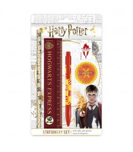Genuine Harry Potter Hogwarts 12 Colouring Pencils Sharpener Stationery Set Tube 