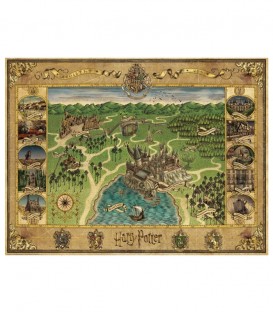 Puzzle Harry Potter Carte de Poudlard 1500 pièces Minalima