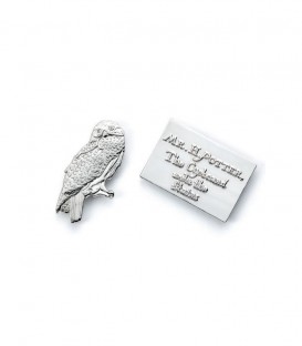 Hedwig and Letter Pin Badge Harry Potter