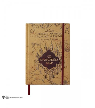 Marauder Notebook and Small Map  Harry Potter