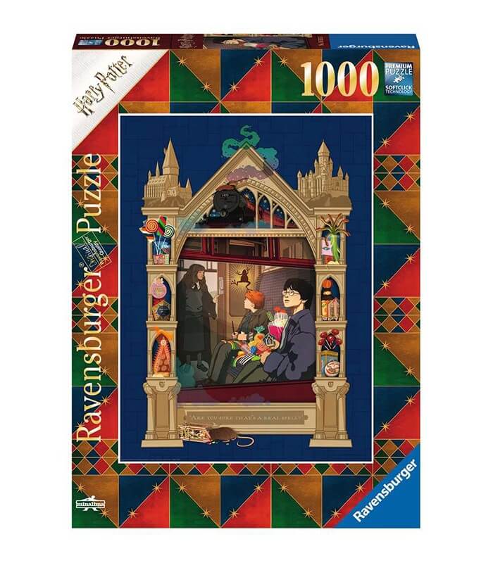 Puzzle Harry Potter On the way to Hogwarts 1000 pieces by Minalima -  Boutique Harry Potter
