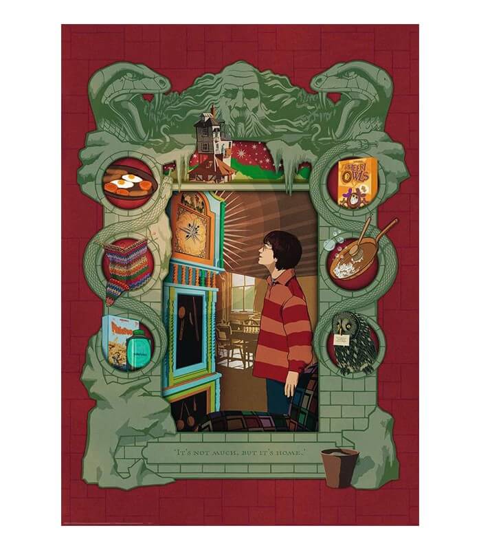 Puzzle Harry Potter Hogwarts Map 1500 pieces Minalima