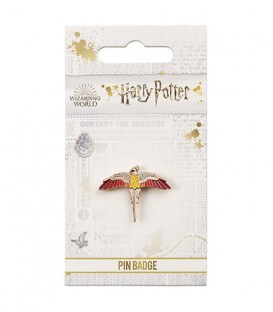Rose Gold Plated Fawkes Pin - Harry Potter