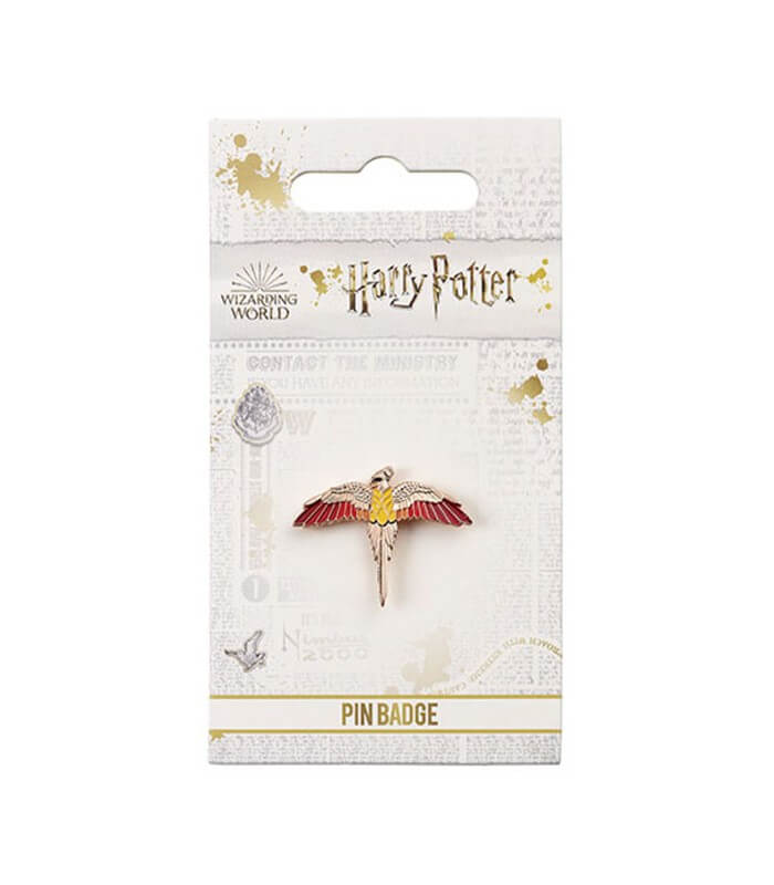 Rose Gold Plated Fawkes Pin - Harry Potter - Boutique Harry Potter