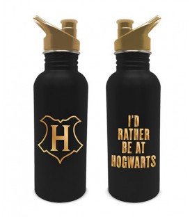 Gourde métal "I'd rather be at Hogwarts",  Harry Potter, Boutique Harry Potter, The Wizard's Shop