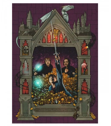 Puzzle " Harry Potter et les Reliques de la Mort partie 2" 1000 pièces par Minalima,  Harry Potter, Boutique Harry Potter, Th...