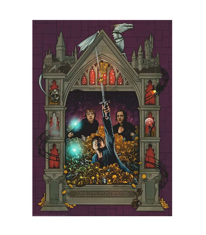 Puzzle Harry Potter and the deathly hallows part 2 1000 pieces by  Minalima - Boutique Harry Potter