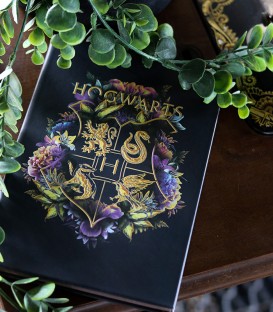 A5 Floral Hogwarts Notebook
