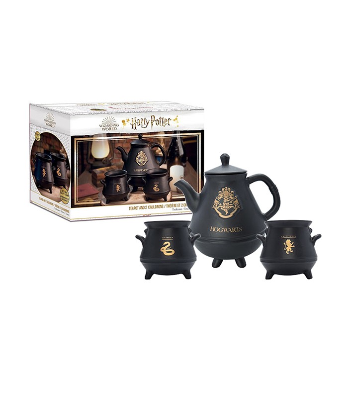 Set Teapot with 2 cauldrons Hogwarts Harry Potter - Boutique Harry