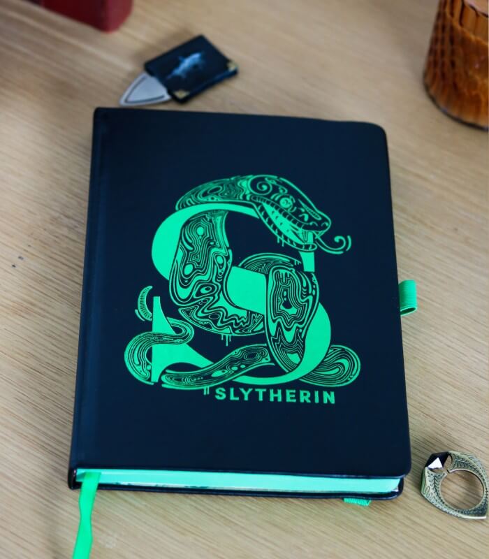 Carnet et marque-page - Harry Potter - Blason de Serpentard - Au