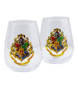 Harry Potter Hogwarts Set of Two Glasses