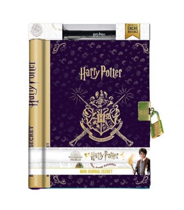 Mon journal secret Harry Potter avec cadenas et stylo à encre invisible,  Harry Potter, Boutique Harry Potter, The Wizard's Shop