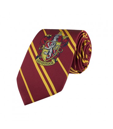 Cravate Adulte Gryffondor logo tissé,  Harry Potter, Boutique Harry Potter, The Wizard's Shop