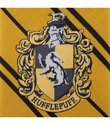 Cravate Adulte Poufsouffle logo tissé,  Harry Potter, Boutique Harry Potter, The Wizard's Shop