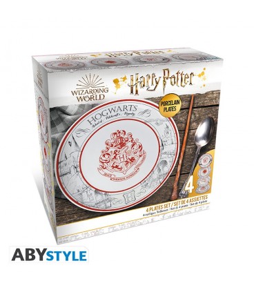 Harry Potter 4 Porcelain Plates Set