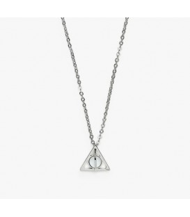 Harry Potter Puravida Deathly Hallows Necklace with moonstone