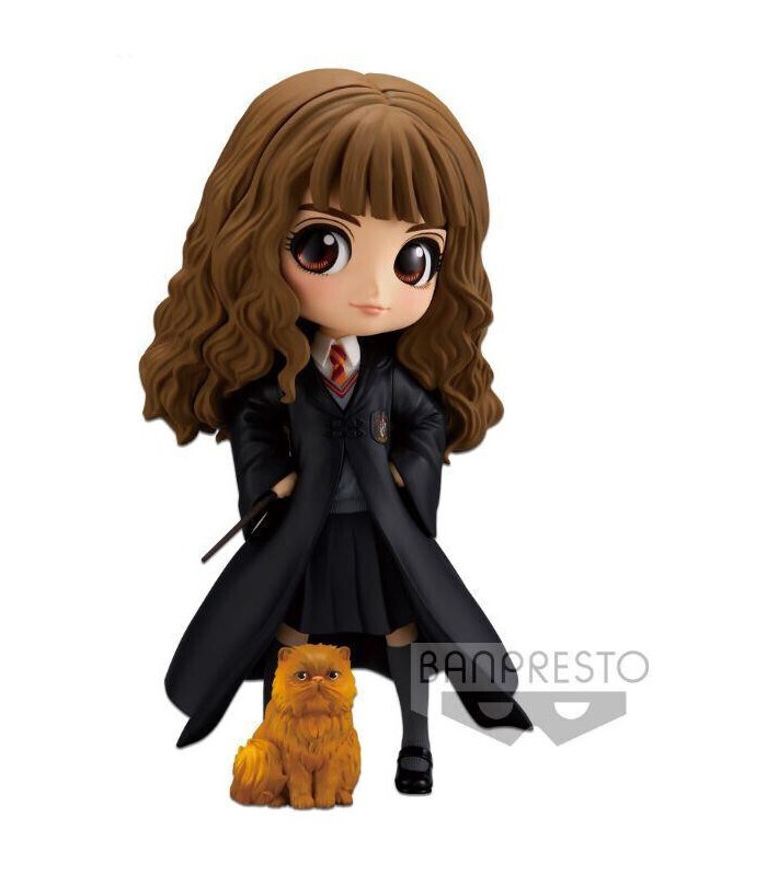 figure - Hermione Granger with Crookshanks 14 cm - Boutique Harry Potter