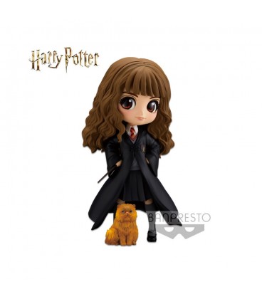 Figurine Q Posket - Hermione Granger et Pattenrond,  Harry Potter, Boutique Harry Potter, The Wizard's Shop