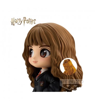 Figurine Q Posket - Hermione Granger et Pattenrond,  Harry Potter, Boutique Harry Potter, The Wizard's Shop