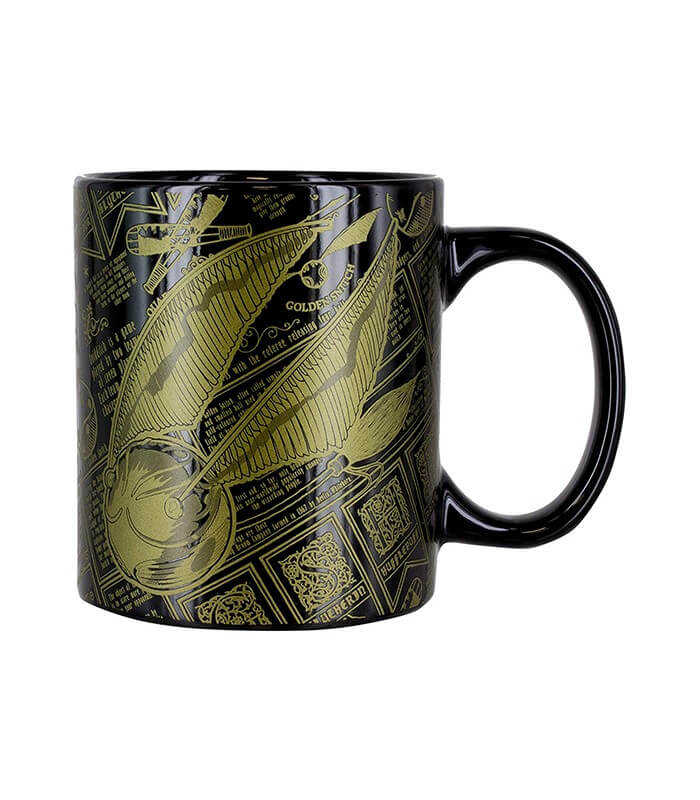 Harry Potter  Im A Catch Golden Snitch Ceramic Metallic Gold Coffee Mug 