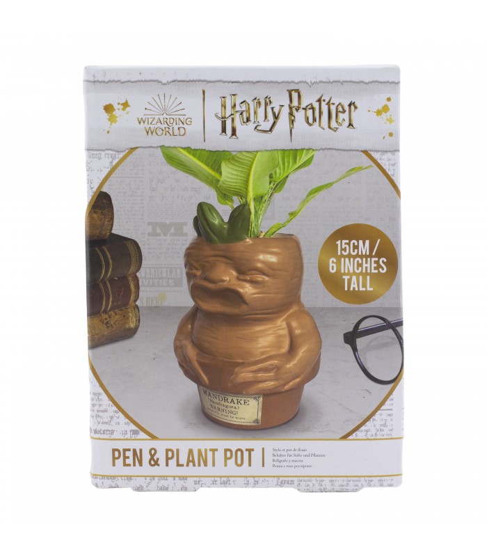 Sculpture mignonne petite Mandragore dans son pot en terre cuite  inspiration Harry Potter – Création par Fantasy Corner – Fantasy Corner