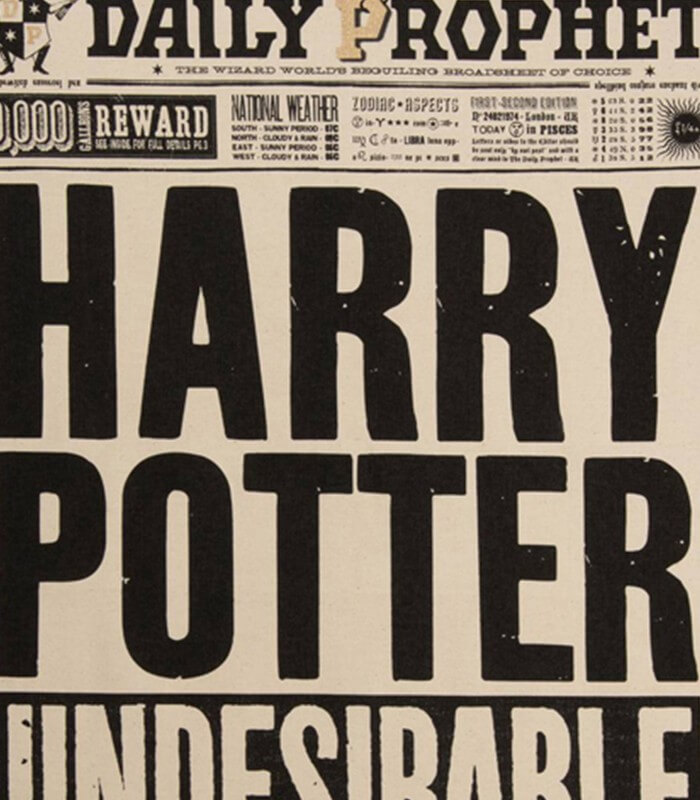 Papier Cadeau The Daily Prophet - Boutique Harry Potter