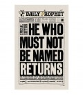 Tea Towel - The Daily Prophet - He who must not be named returns