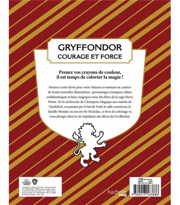 Harry Potter - Gryffondor - Le Livre de Coloriage Officiel,  Harry Potter, Boutique Harry Potter, The Wizard's Shop
