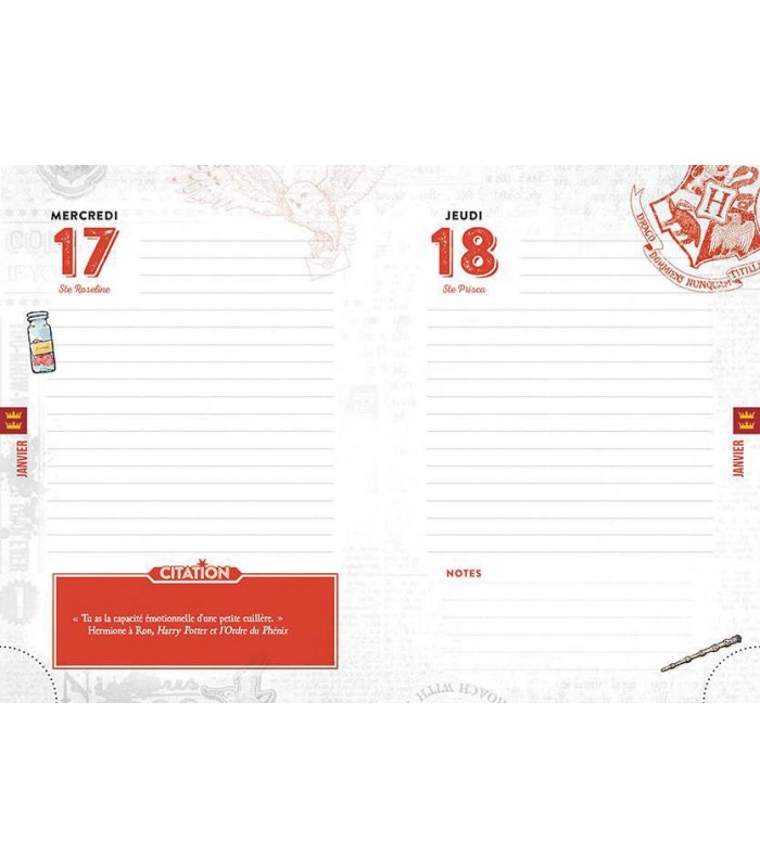 Agenda harry potter 2023 2024 - Cdiscount Bagagerie - Maroquinerie