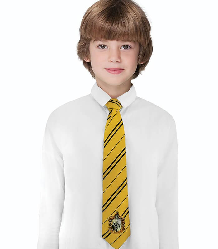 Cravate Gryffondor (enfant) logo tissé - Harry Potter - 3 Reliques Harry  Potter