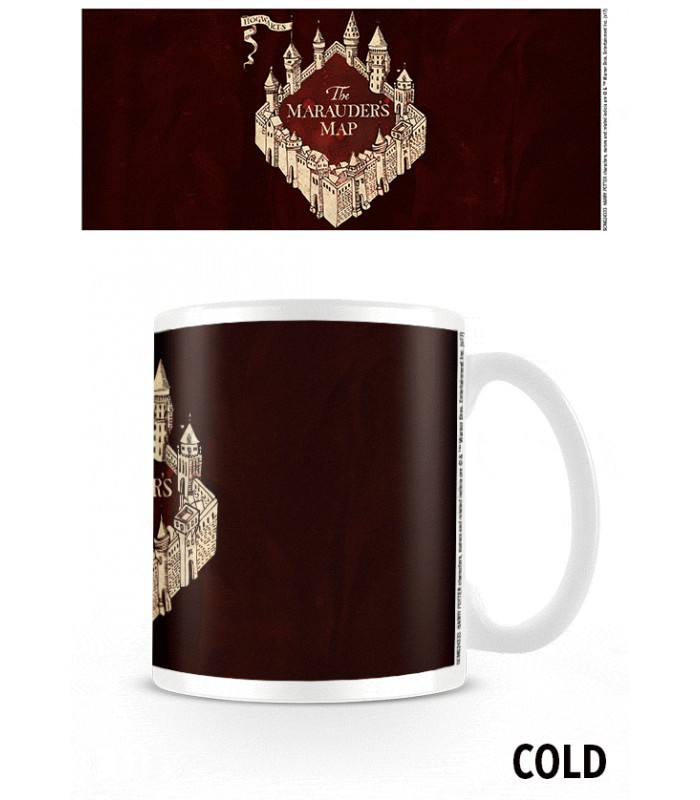 Grand Mug Thermoreactif Carte du Maraudeur - Boutique Harry Potter