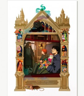 Carte Postale " Are you sure that's a real spell",  Harry Potter, Boutique Harry Potter, The Wizard's Shop