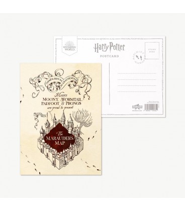 Carte Postale "Carte du Maraudeur".,  Harry Potter, Boutique Harry Potter, The Wizard's Shop