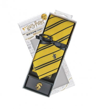 Hufflepuff Deluxe Tie and Pins