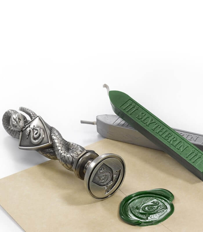 Harry Potter Wax Seal Feather Pen Kit Slytherin
